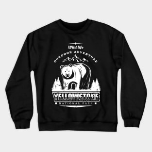 Wild Life, Outdoor Adventure, Yellowstone National Park Crewneck Sweatshirt